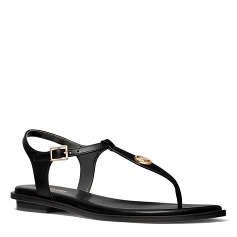 michael kors mallory sandals black|michael kors sandals size 11.